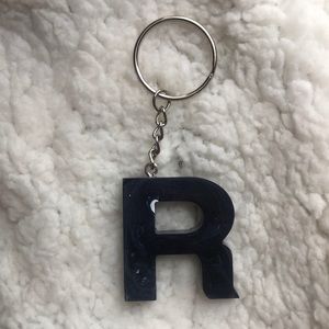 Letter R keychain